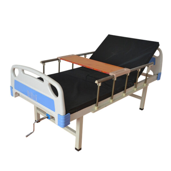 Single Crank Hospital Bed ABS Headboard No Wheels CZ1-B (5)