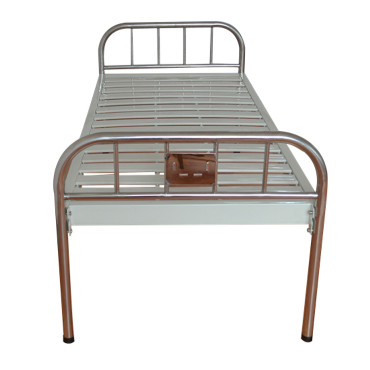 Tempat Tidur Rumah Sakit Datar Kepala Tempat Tidur Baja Tahan Karat CZF-02 (3)