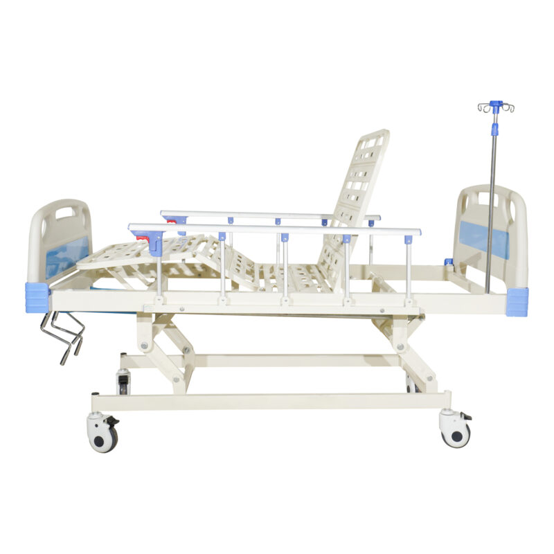 Hand Crank 3 Function Hospital Bed ABS Double Board CZ3-A (7)