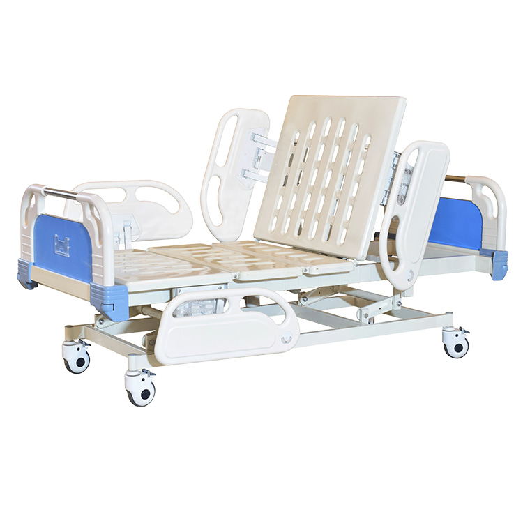 Tempat Tidur Rumah Sakit 3 Fungsi Engkol Tangan Double Whole Board CZ2-B (5)