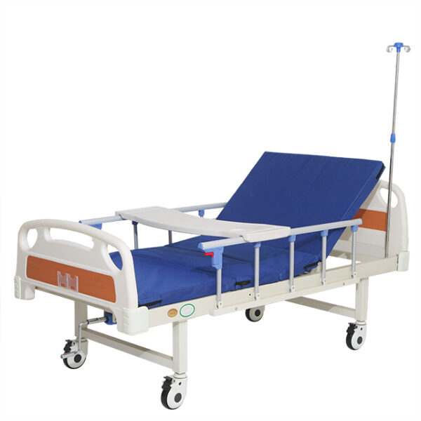 Single Crank Hospital Bed ABS Double Headboard CZ1-A (7)
