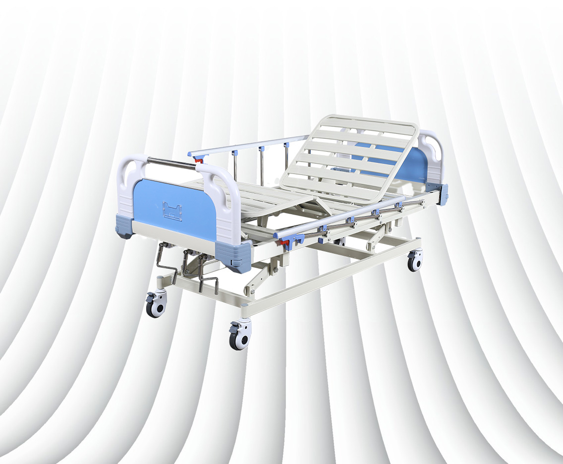 ซัพพลายเออร์เตียงโรงพยาบาลแบบ 3 ไกพร้อมตัวเลือกการปรับแต่ง 1