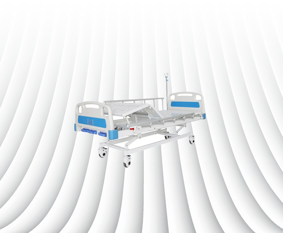 ซัพพลายเออร์เตียงโรงพยาบาลแบบ 3 ไกพร้อมตัวเลือกการปรับแต่ง 4