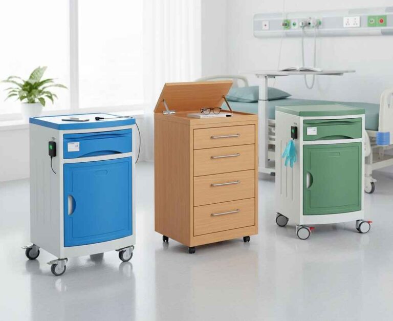 Customizable hospital bedside cabinets for healthcare 2