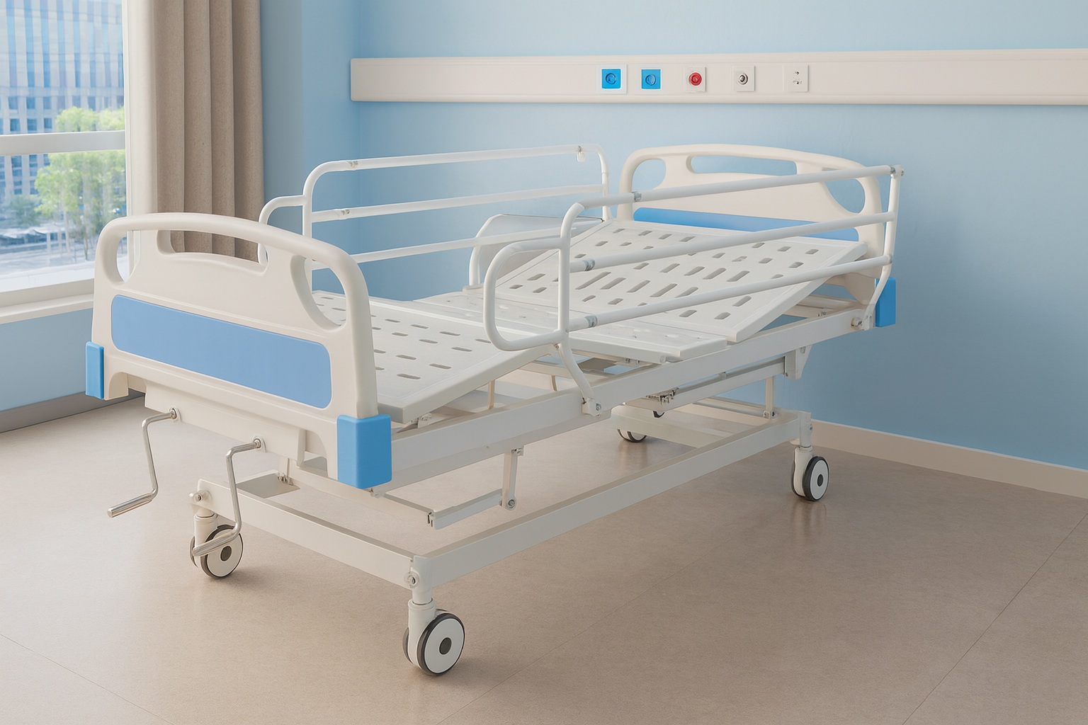 耐久性があり使いやすい病院用ベッドクランクハンドル