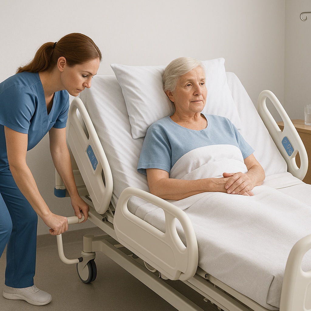 人間工学101 病院用ベッド家具の高さ、リーチゾーン、グリップポイント