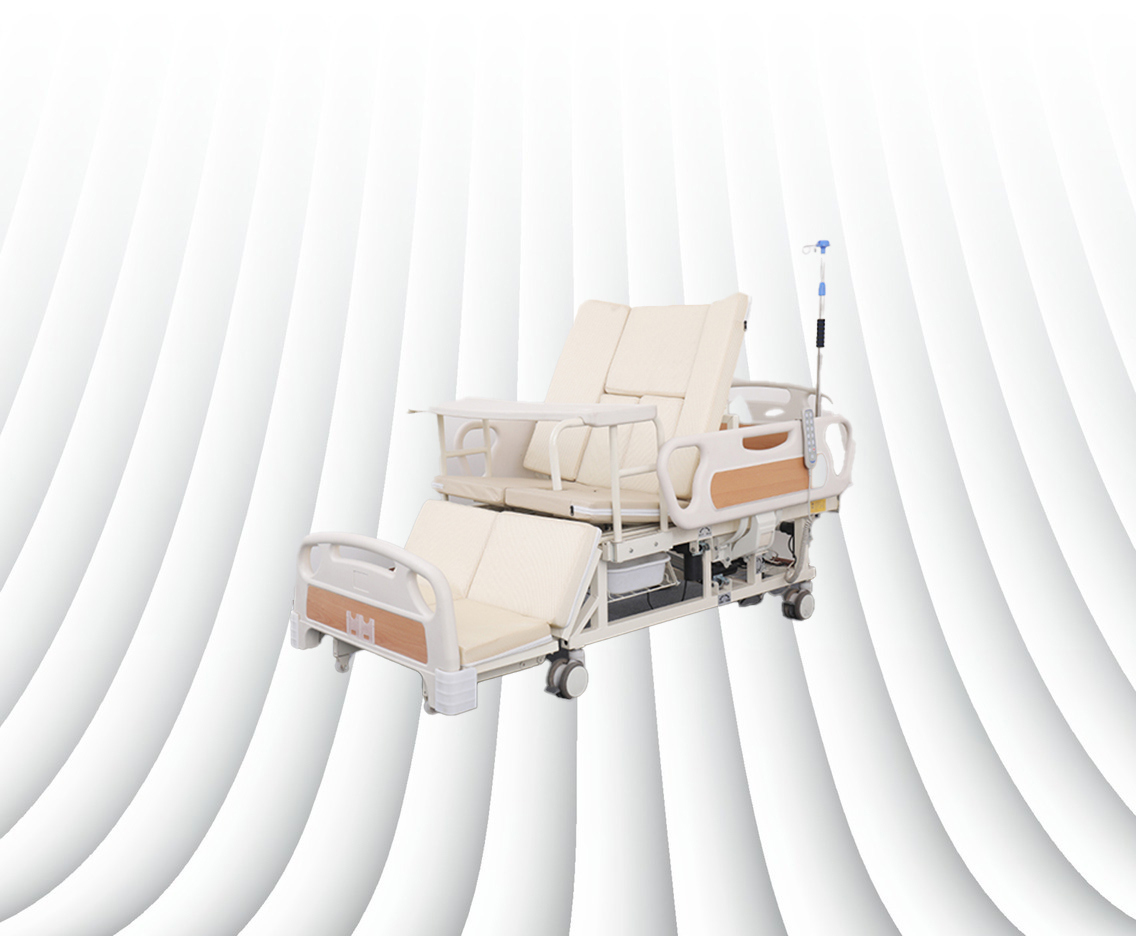 Home care beds with adjustable features for patient comfort