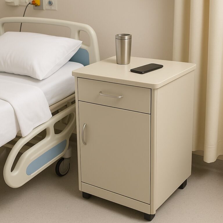 Hospital Bedside Cabinet-Top Surfaces That Resist Scratches and Stains