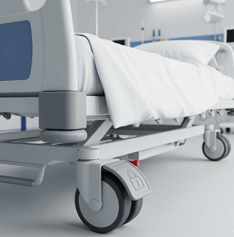 Rodízios para cama hospitalar e de cuidados domiciliares 3