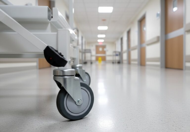 عجلات أسرة المستشفيات مع آليات قفل للسلامة 3 عجلات أسرة المستشفيات مع آليات قفل للسلامة 11