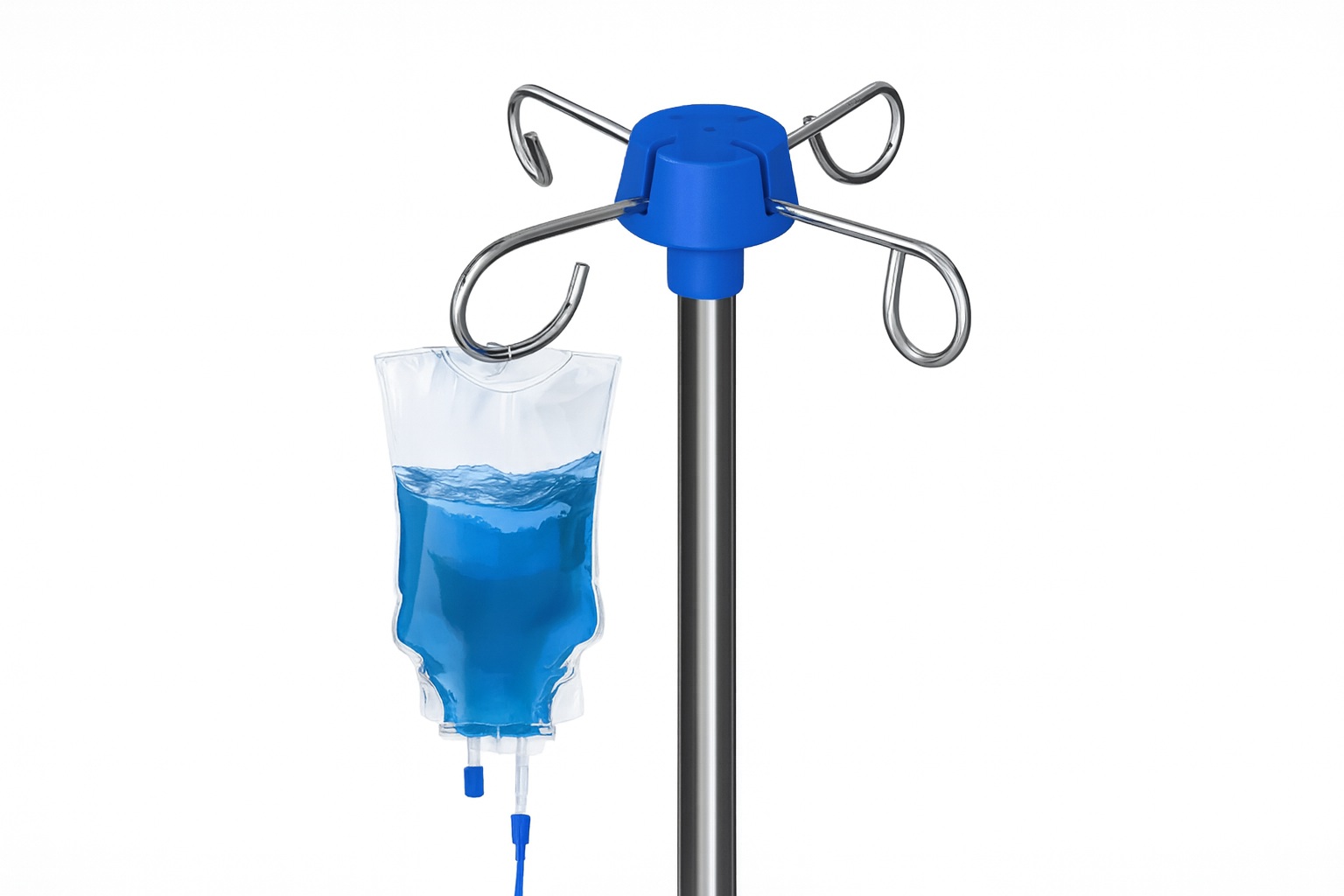 병원용 점적대 IV 막대, 부드러운 이동성 3개