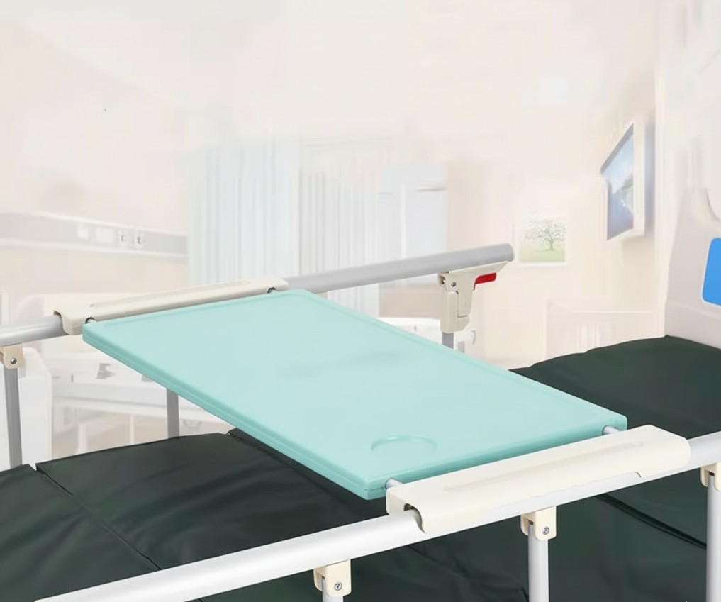 Papan meja tempat tidur rumah sakit dengan desain ergonomis 1
