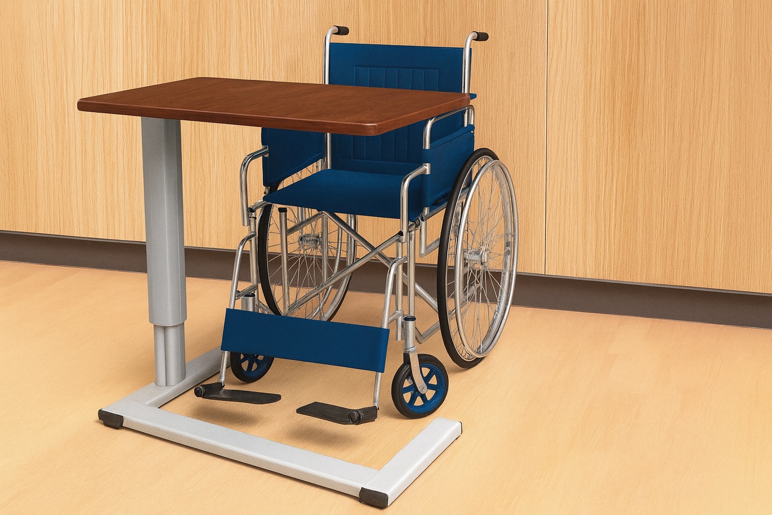 Krankenhaus-Überbetttische mit Schwenkfunktion 3 1