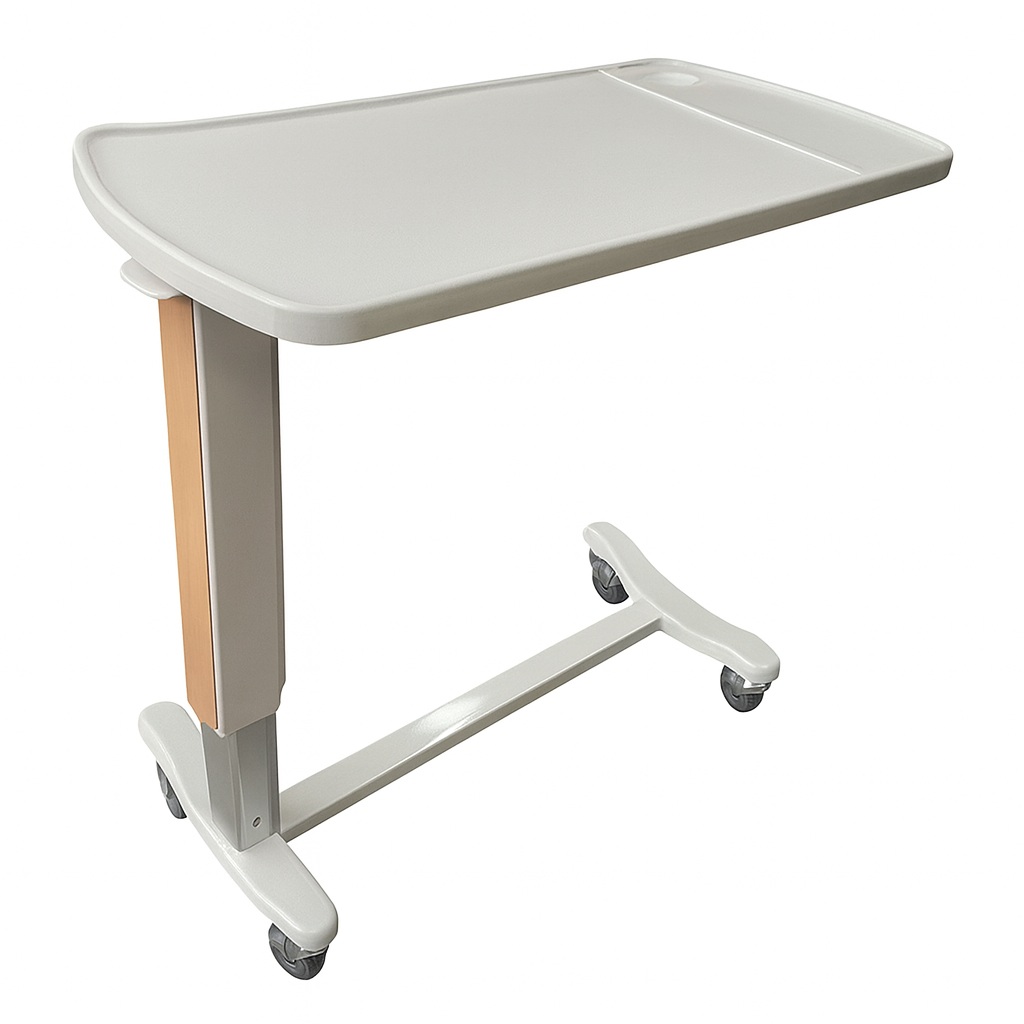 Como escolher a base certa para mesa de cabeceira hospitalar: base em U ou base em H