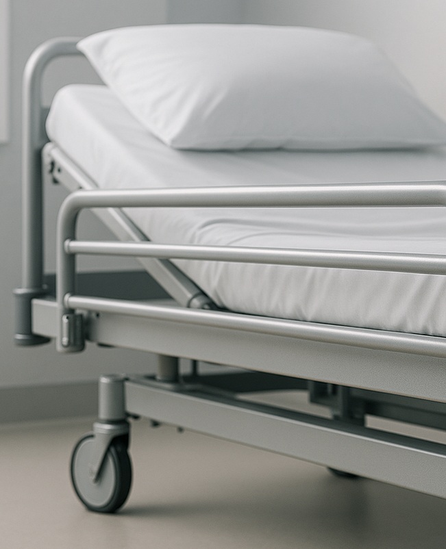 Material Terbaik untuk Furnitur Tempat Tidur Rumah Sakit yang Tahan Lama: Baja, Aluminium, dan ABS 1